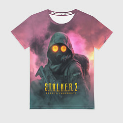 Женская футболка Stalker 2 радиоактивный дым