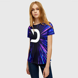 Футболка женская Deadlock neon energy, цвет: 3D-принт — фото 2