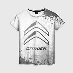 Женская футболка Citroen - white gradient