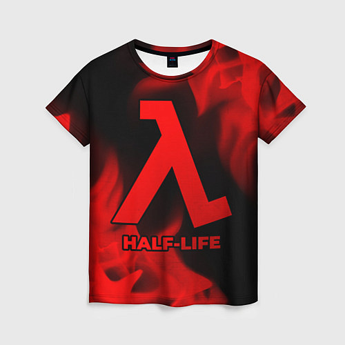 Женская футболка Half-Life - red gradient / 3D-принт – фото 1