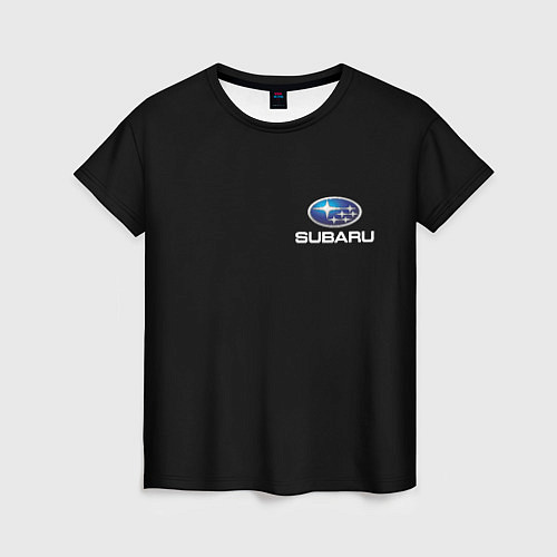 Женская футболка Subaru logo auto / 3D-принт – фото 1