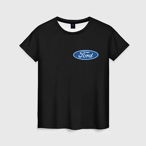 Женская футболка FORD logo auto / 3D-принт – фото 1