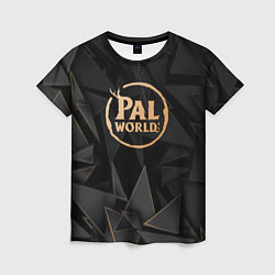 Женская футболка Palworld golden poly