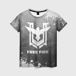 Футболка женская Free Fire - grey gradient, цвет: 3D-принт