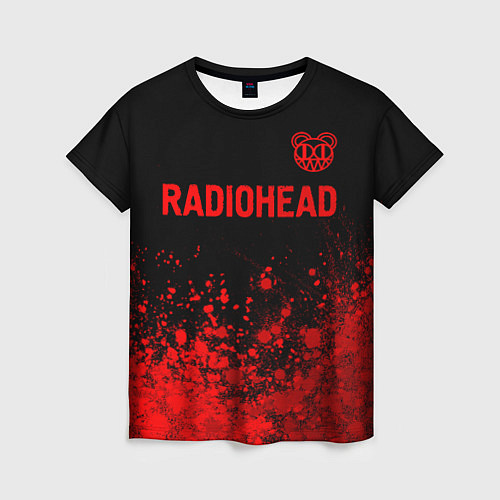 Женская футболка Radiohead - red gradient посередине / 3D-принт – фото 1