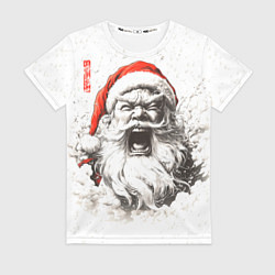 Женская футболка Японский Санта - банзай