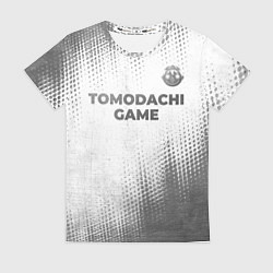 Женская футболка Tomodachi Game - white gradient посередине