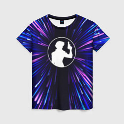 Женская футболка Cowboy Bebop neon energy