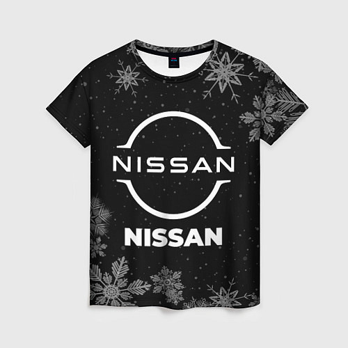Женская футболка Снежный Nissan / 3D-принт – фото 1