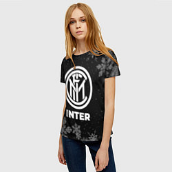 Футболка женская Снежный Inter, цвет: 3D-принт — фото 2