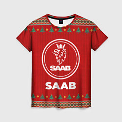 Футболка женская Saab new year, цвет: 3D-принт