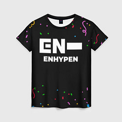 Женская футболка Enhypen конфети