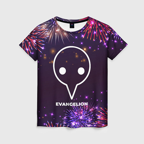 Женская футболка Праздничный Evangelion / 3D-принт – фото 1