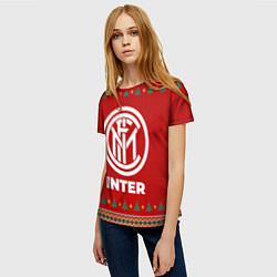 Футболка женская Inter new year, цвет: 3D-принт — фото 2
