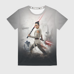 Футболка женская Звездные войны - Рей Скайуокер, цвет: 3D-принт
