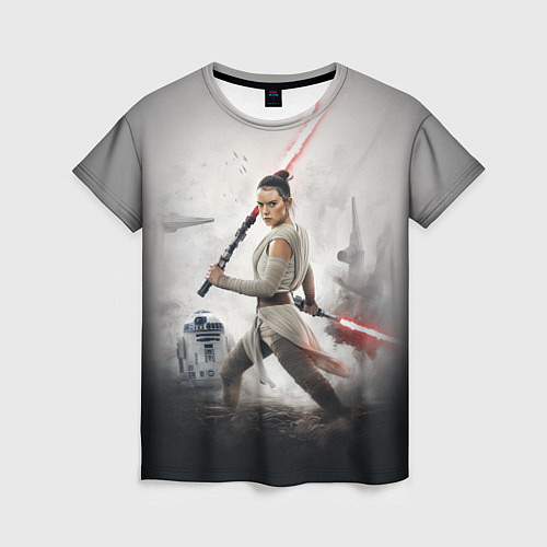 Женская футболка Звездные войны - Рей Скайуокер / 3D-принт – фото 1