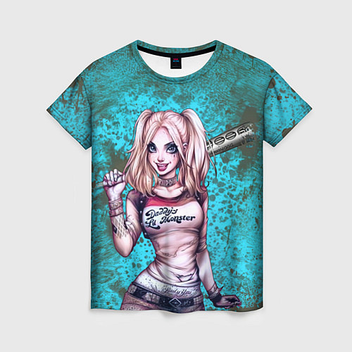 Женская футболка Harley Quinn / 3D-принт – фото 1
