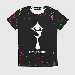 Женская футболка Hellsing конфети