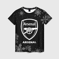 Футболка женская Снежный Arsenal, цвет: 3D-принт