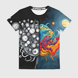 Женская футболка Креативный мозг