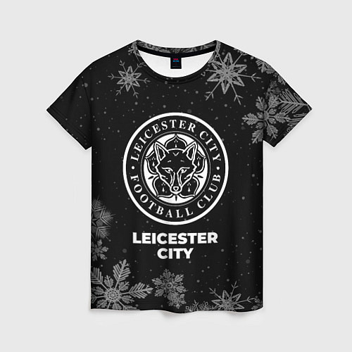 Женская футболка Снежный Leicester City / 3D-принт – фото 1