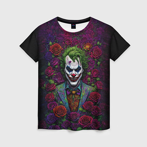 Женская футболка Joker - roses / 3D-принт – фото 1