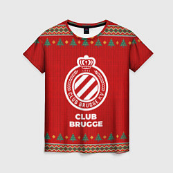 Футболка женская Club Brugge new year, цвет: 3D-принт