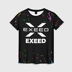 Футболка женская Exeed конфети, цвет: 3D-принт