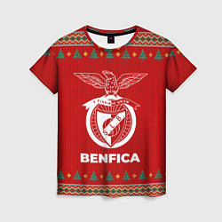 Футболка женская Benfica new year, цвет: 3D-принт