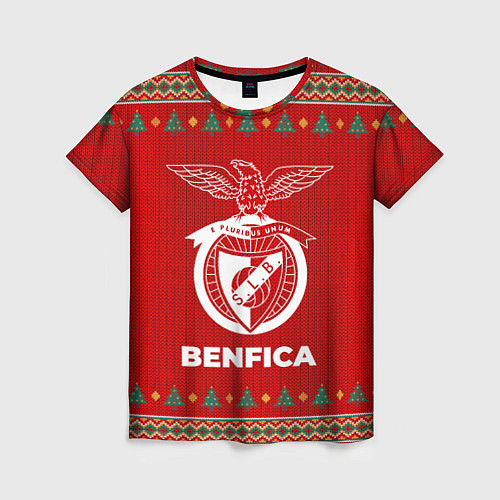 Женская футболка Benfica new year / 3D-принт – фото 1