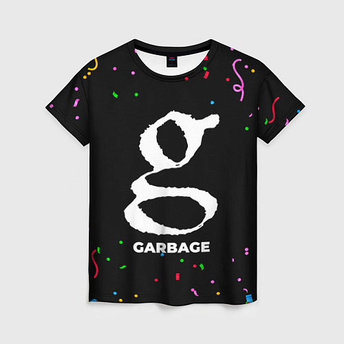 Женская футболка Garbage конфети / 3D-принт – фото 1