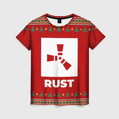 Женская футболка Rust new year / 3D-принт – фото 1