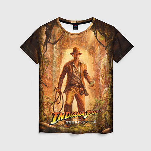 Женская футболка Инди Indiana Jones and the great circle / 3D-принт – фото 1