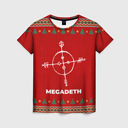 Футболка женская Megadeth new year, цвет: 3D-принт