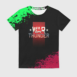 Женская футболка Вартандер брызги красок