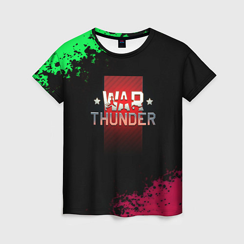 Женская футболка Вартандер брызги красок / 3D-принт – фото 1