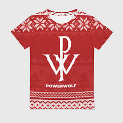 Женская футболка Новогодний Powerwolf