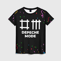 Женская футболка Depeche Mode конфети