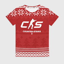 Женская футболка Новогодний Counter-Strike 2