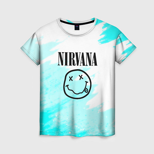 Женская футболка Nirvana rock music color / 3D-принт – фото 1