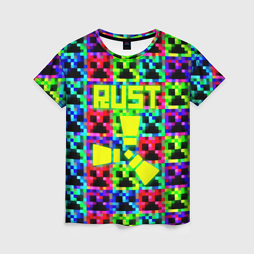 Женская футболка Minecraft x rust / 3D-принт – фото 1