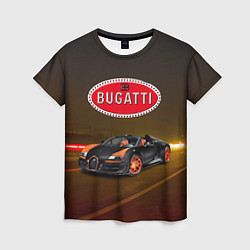 Женская футболка Bugatti on the night route