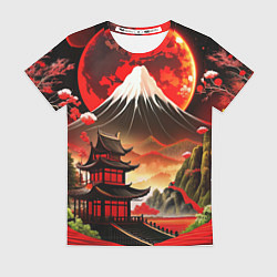 Женская футболка Коллаж Японской природы