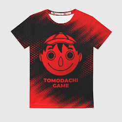 Женская футболка Tomodachi Game - red gradient