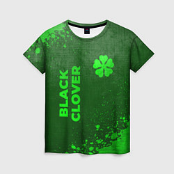 Футболка женская Black Clover - green gradient вертикально, цвет: 3D-принт