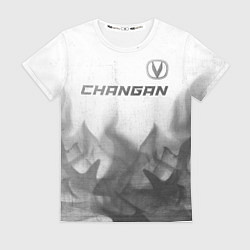 Футболка женская Changan - white gradient посередине, цвет: 3D-принт