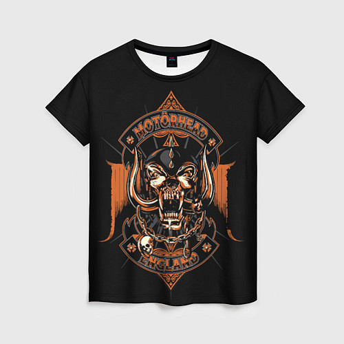 Женская футболка Motorhead england / 3D-принт – фото 1