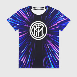 Футболка женская Inter neon energy, цвет: 3D-принт