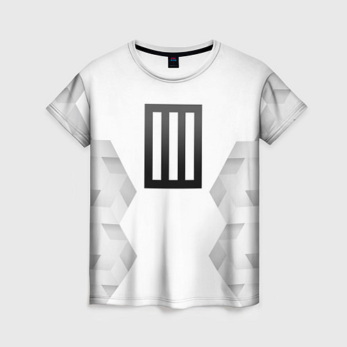 Женская футболка Paramore white poly / 3D-принт – фото 1