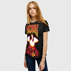 Футболка женская Goose - honk, цвет: 3D-принт — фото 2